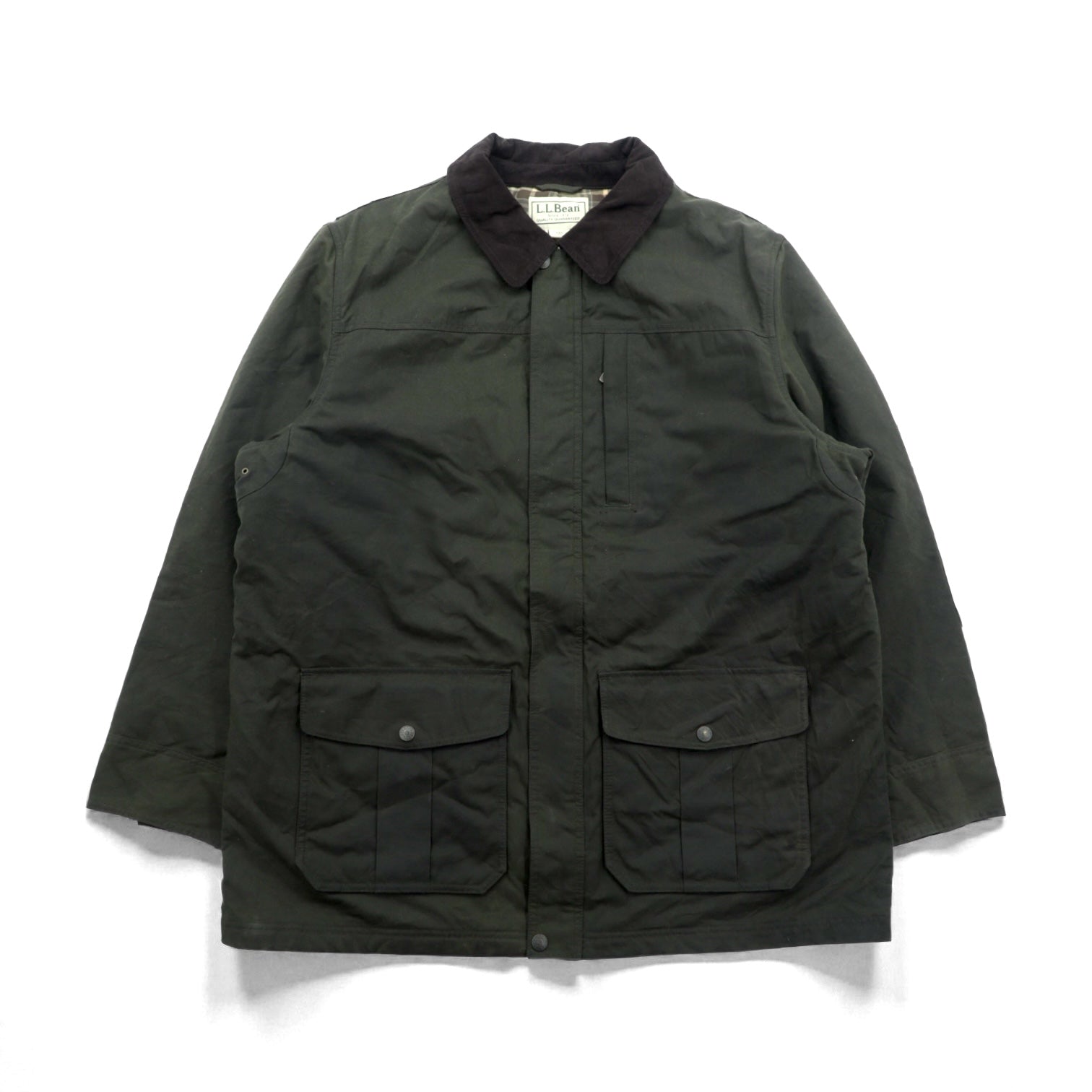L.L.Bean 00年代 オイルドジャケットThinsulate 中綿 ハンティング 
