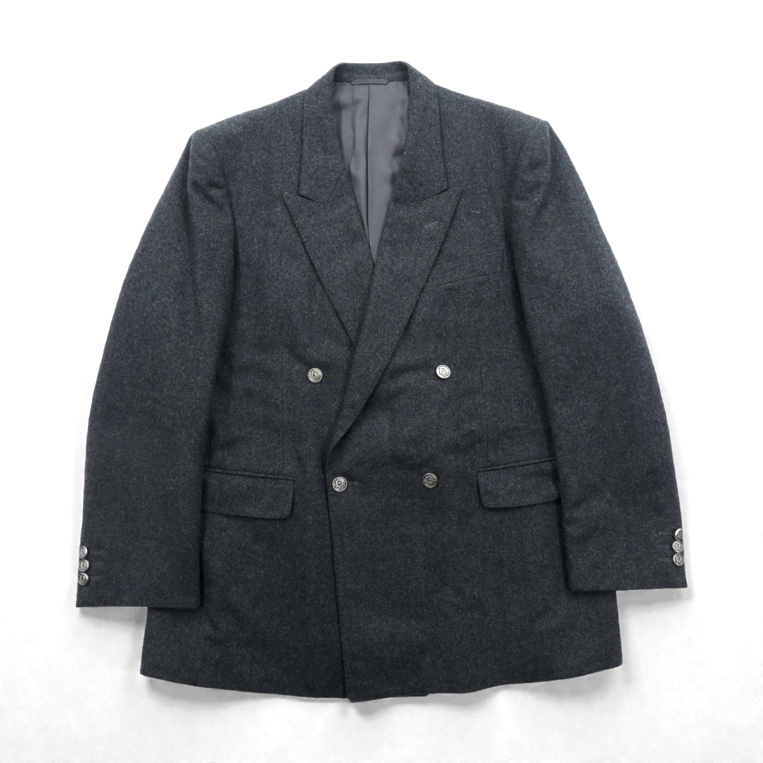 Christian Dior 80年代 日本製 ヴィンテージ ピークドラペル ダブル 