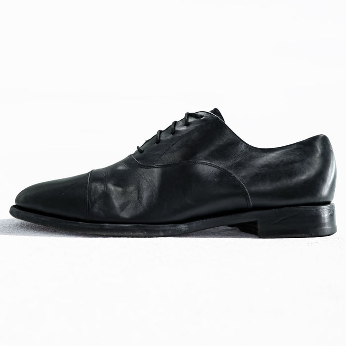 Alison Brothers Black Leather Cap Toe Oxford Dress Shoes Goodyear Welted Size 9