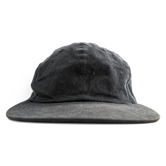 MASTER&Co. MC1035 Cotton Chino 6 Panel Cap Black Leather Strap Brass Buckle Made in Japan Free Size