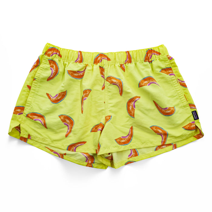 Patagonia バギーズ ショーツ 2.5インチ Baggies Shorts ナイロン ショートパンツ M イエロー 総柄 57043