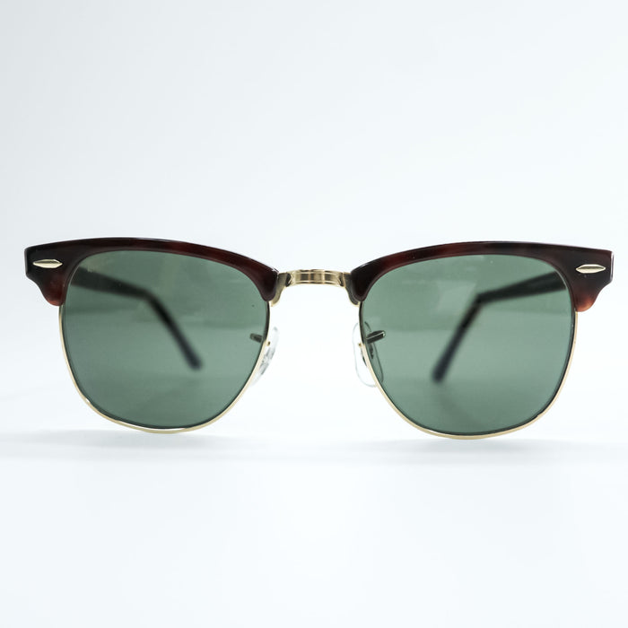Ray-Ban 90年代 B&L ボシュロム社 USA製 ヴィンテージ サングラス CLUB MASTER クラブマスター ハーフリム ベッコウ W0366 WRAW