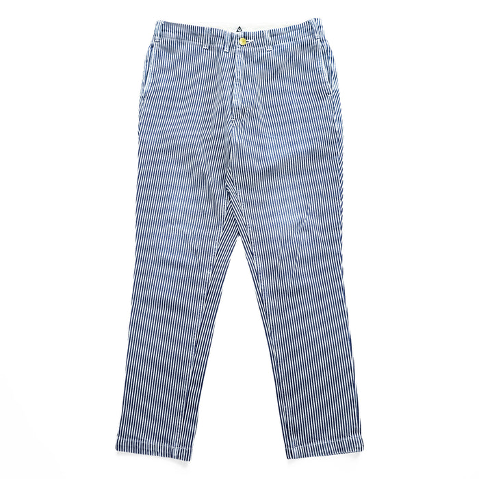THE モンゴリアンチョップス 日本製 グラデュエーターPants 002 Hickory ボンスリ デニムパンツ ジーンズ M ブルー ストライプ