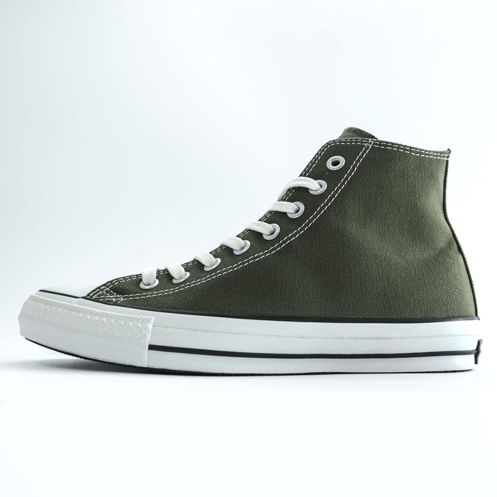 Converse All Star 100 Kurashiki Hanpu HI 1CK954 Olive Canvas High Top Sneakers React Insole US8 JP26.5