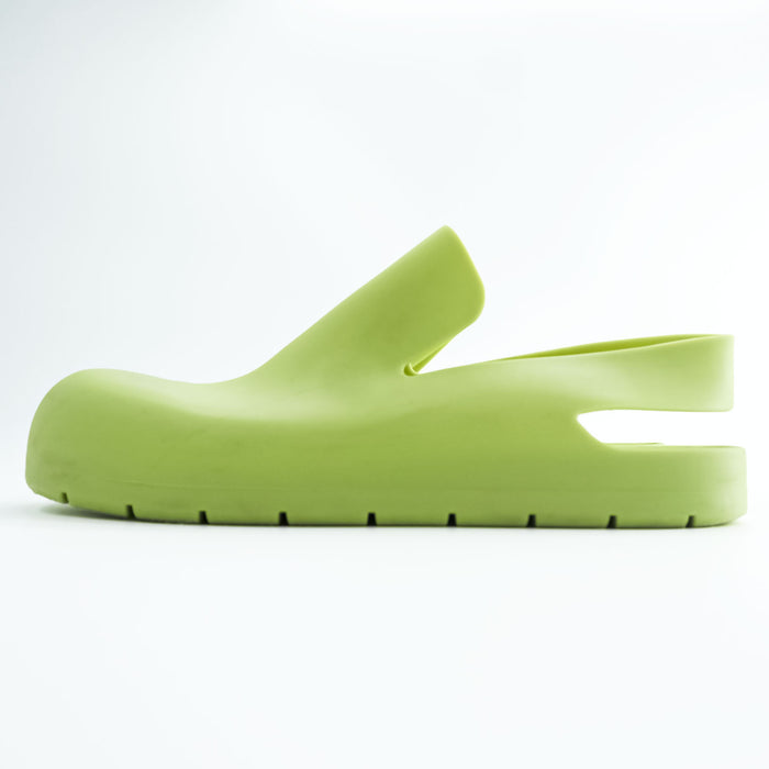 Bottega Veneta Puddle Slingback Rubber Sandals lime Green Yellow EU 42