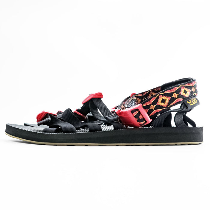 Teva Multi-Strap Sport Sandals Black Red US 9 ORIGINAL ALP REVIVE