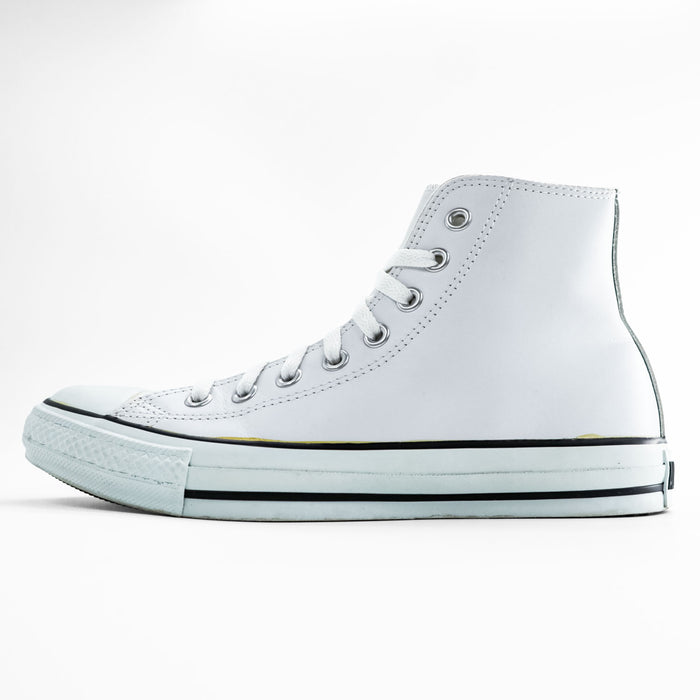 CONVERSE ALL STAR Leather High-Top Sneakers White US 7.5 26cm