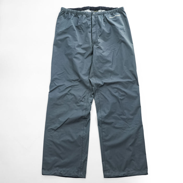 mont-bell レインダンサー Rain Dancer ゴアテックス GORE-TEX レインパンツ シェル アウトドア L グレー 防水 リップストップ 3レイヤー 1128624