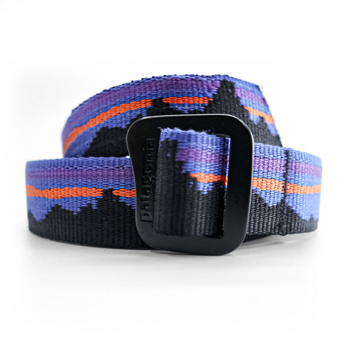 Patagonia フリクションベルト ブラック ブルー アルミニウム バックル