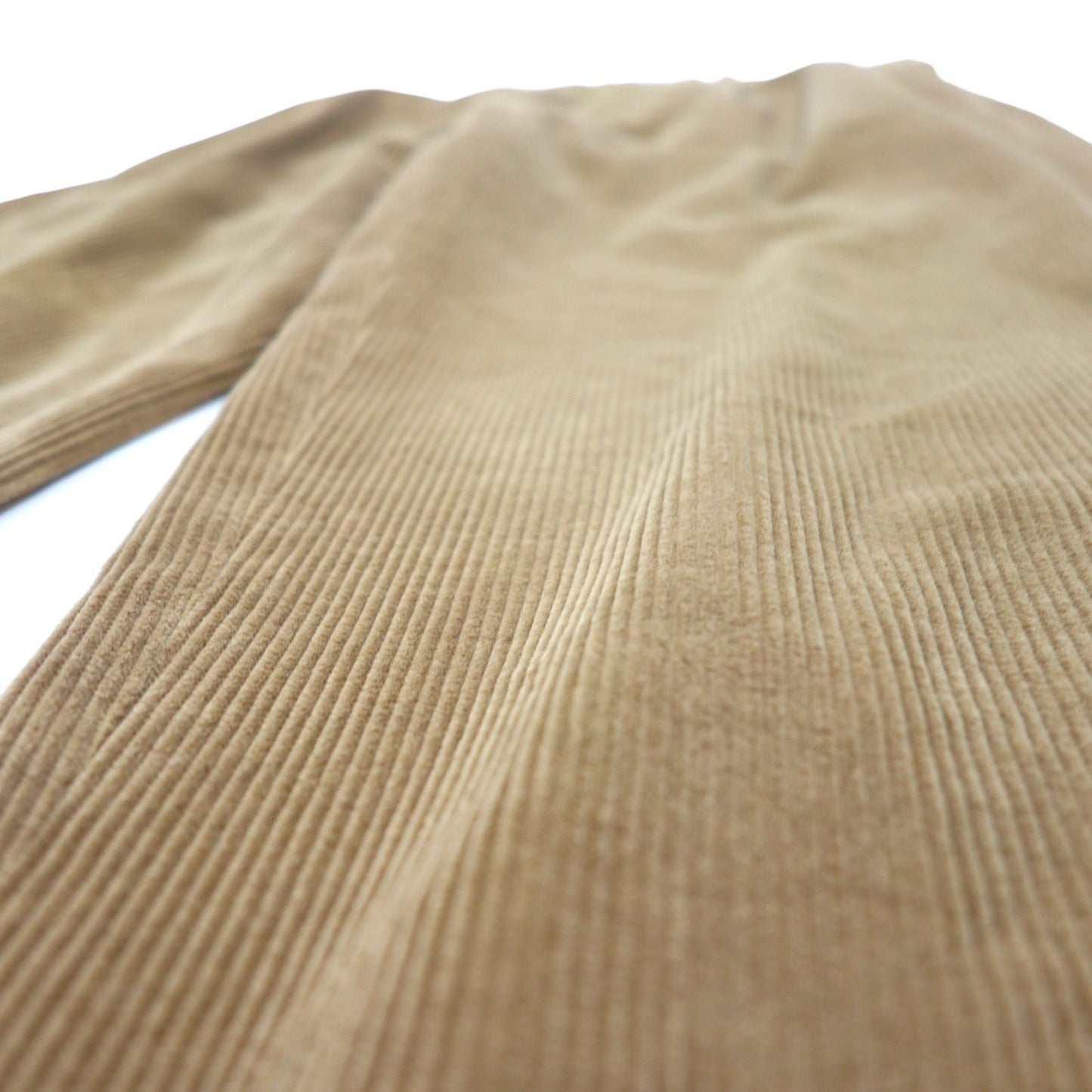 346 BROOKS BROTHERS タック ワイド コーデュロイパンツ 35 ブラウン コットン フランス製生地 - 日本然リトテ