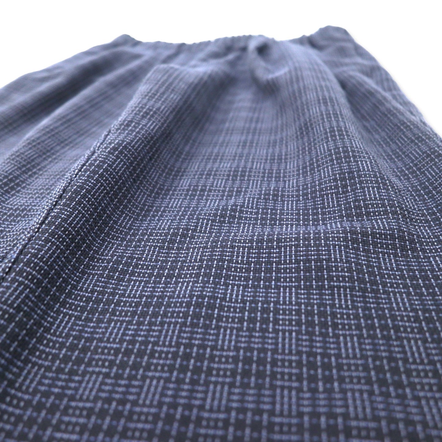 417 EDIFICE 2タック イージー スラックスパンツ L ネイビー チェック ポリエステル 23 - 030 - 312 - 4040 - 1 - 0 - 日本然リトテ