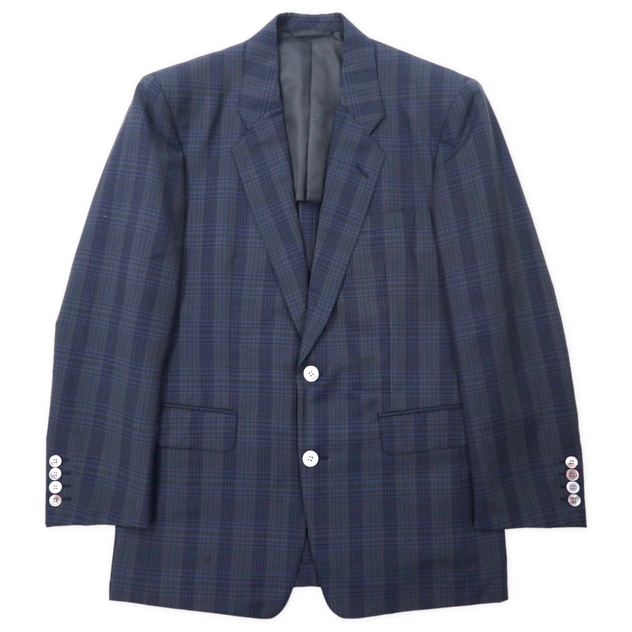 Christian Dior Monsieur 2b Tailored Jacket 91-79-170 Navy CHECKED 
