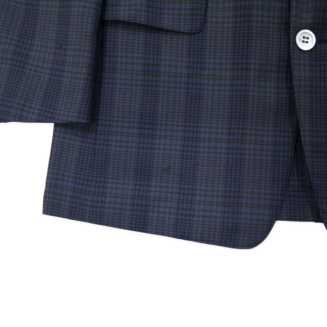 Christian Dior MONSIEUR 2B テーラードジャケット 91-79-170 ネイビー チェック ウール モヘア混 オールド 日本製