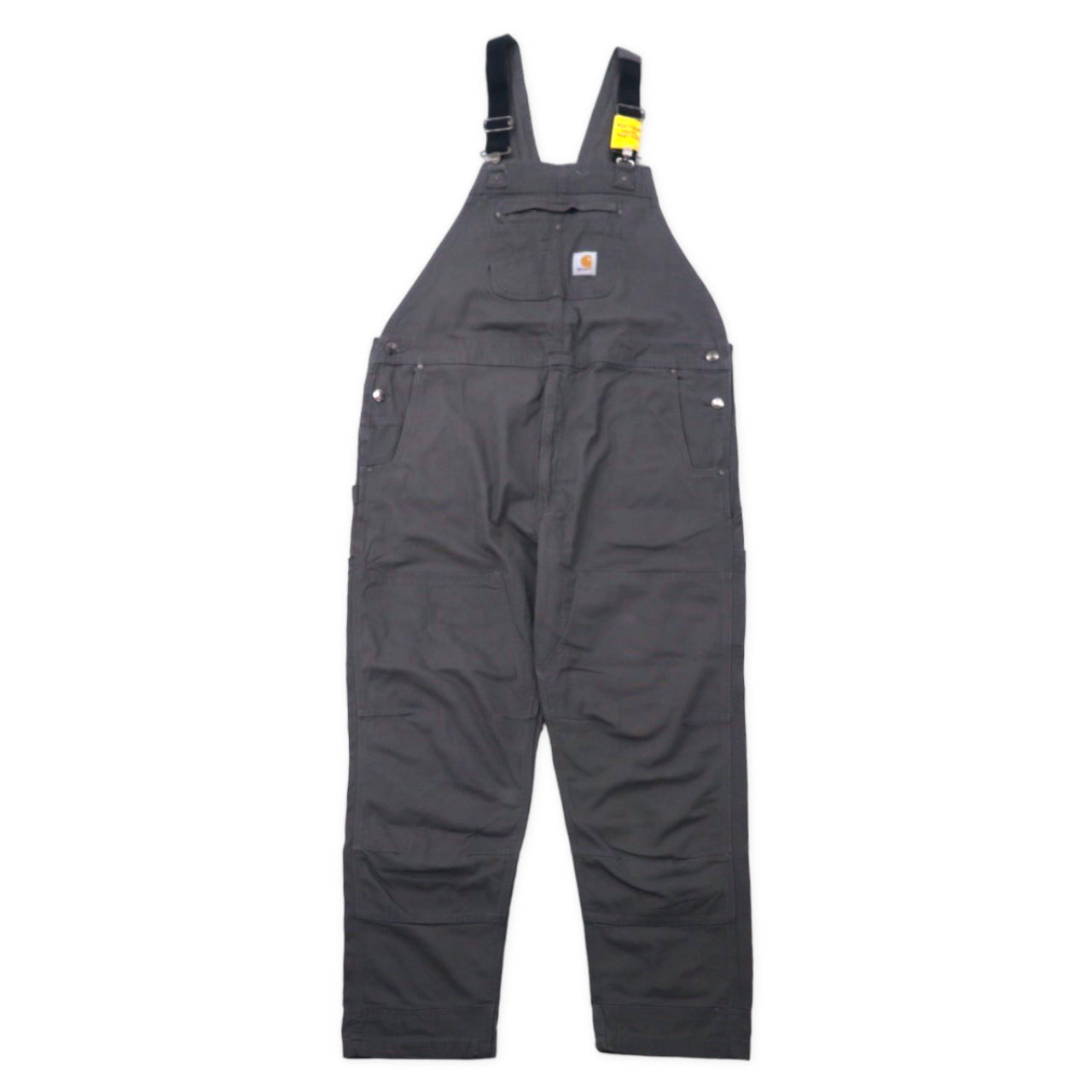 CARHARTT Double Ney Vib Overall 44 Gray Cotton Rugged Flex Rigby