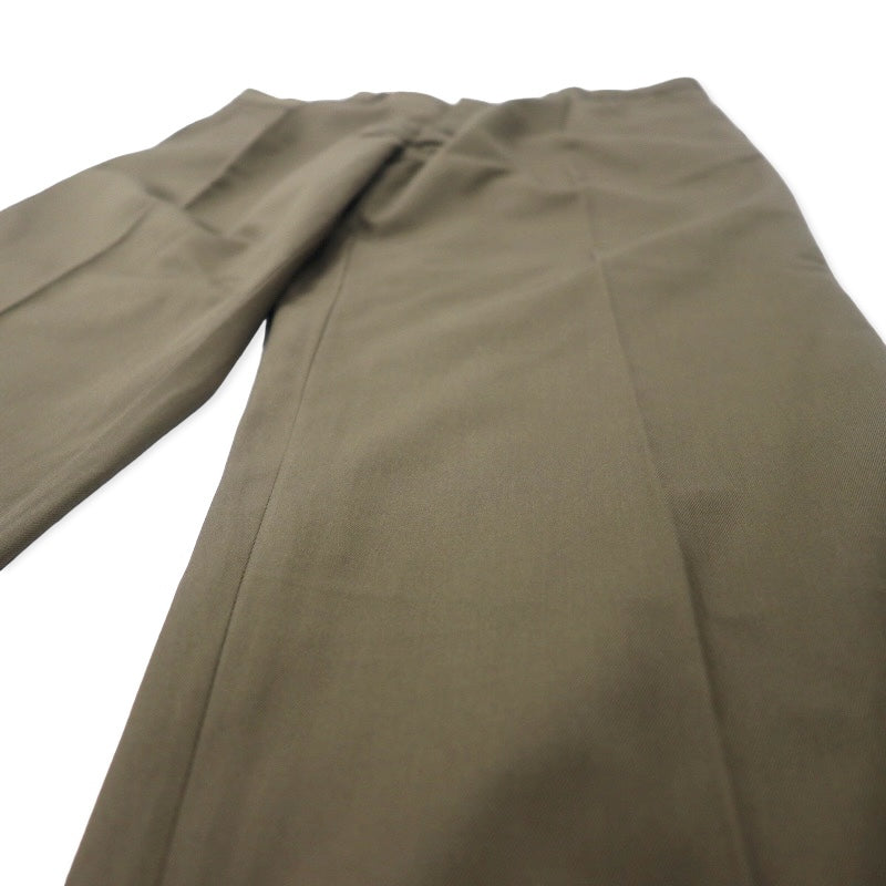 ITALIAN ARMY 90年代 イタリア軍 E.I. トラウザーズ スラックスパンツ 48 カーキ コットン ミリタリー E.PECCI s.a.s 聖林公司 取り扱い デッドストック 未使用品