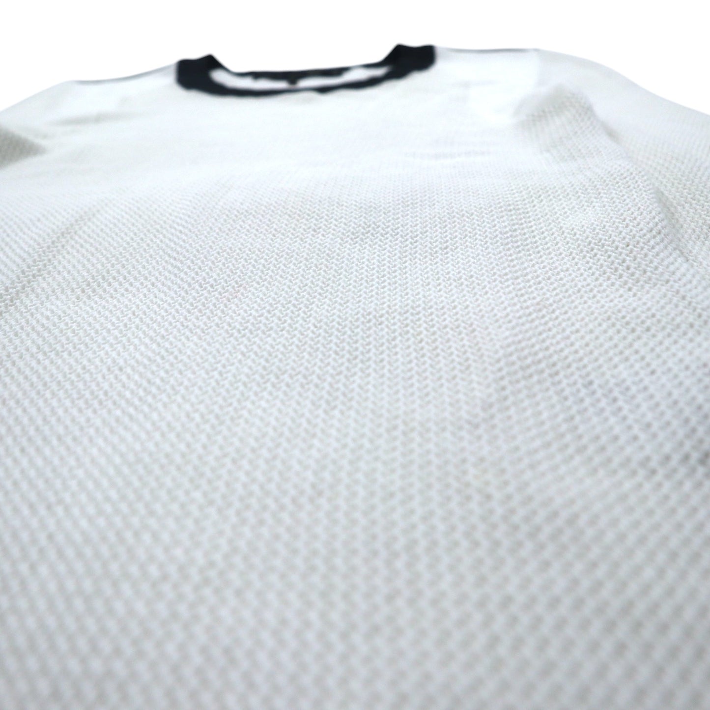 rag & bone / JEAN メッシュ ロングスリーブTシャツ ロンT XS ホワイト コットン レーヨン