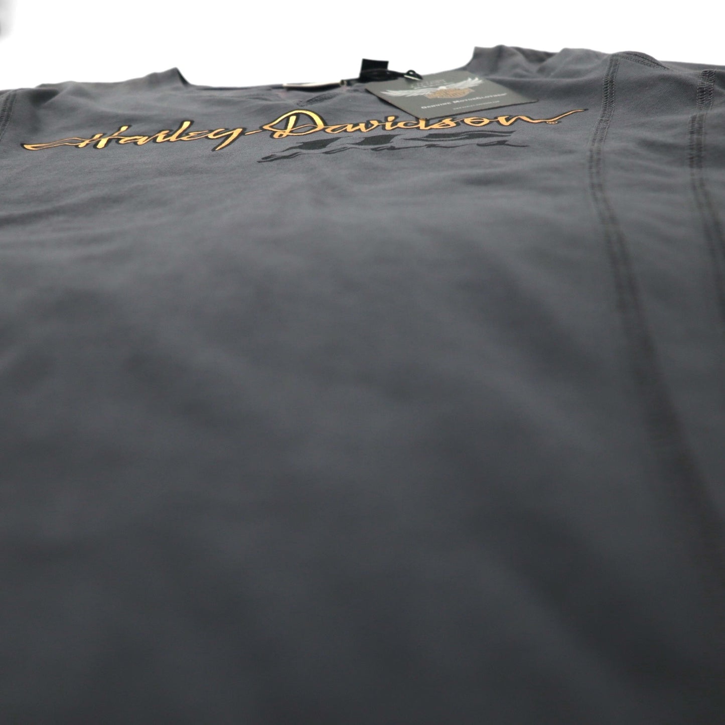HARLEY DAVIDSON ロゴプリントTシャツ M グレー コットン 115周年記念モデル 未使用品