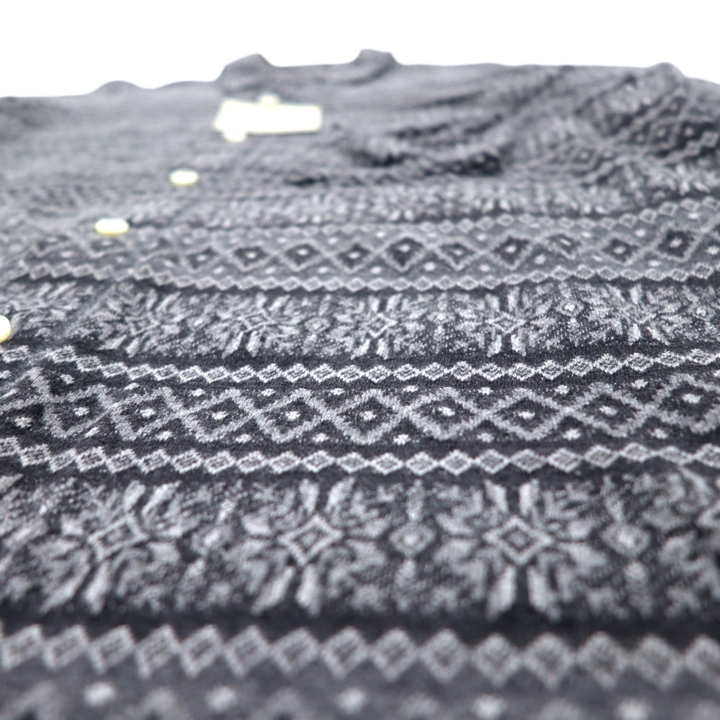 CASH CA Cut-off Shirt, Medium, Gray, All-over Pattern, Nordic, CAW11-SH0011, Made in Japan