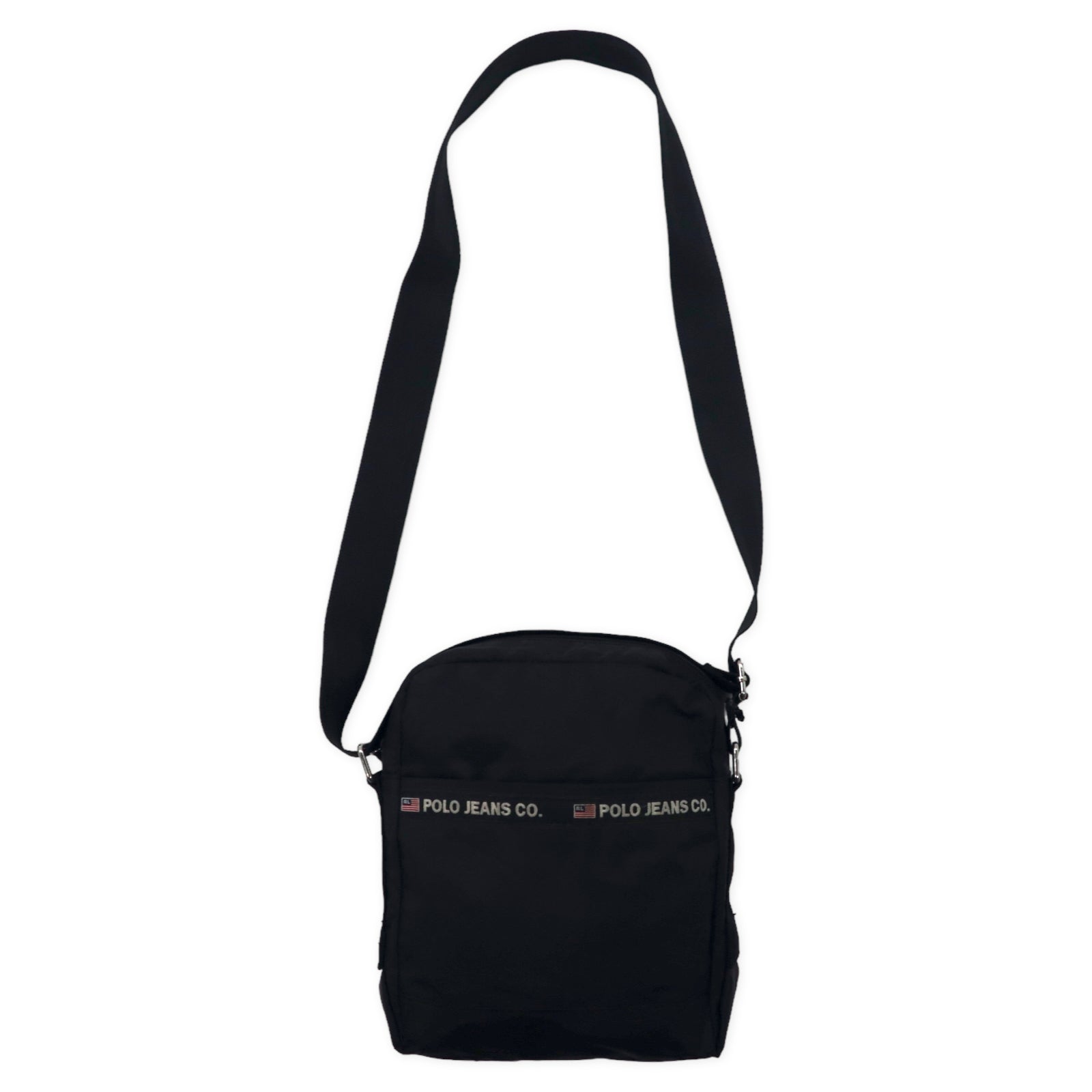 POLO JEANS CO. Ralph Lauren 90's mini shoulder bag black nylon 
