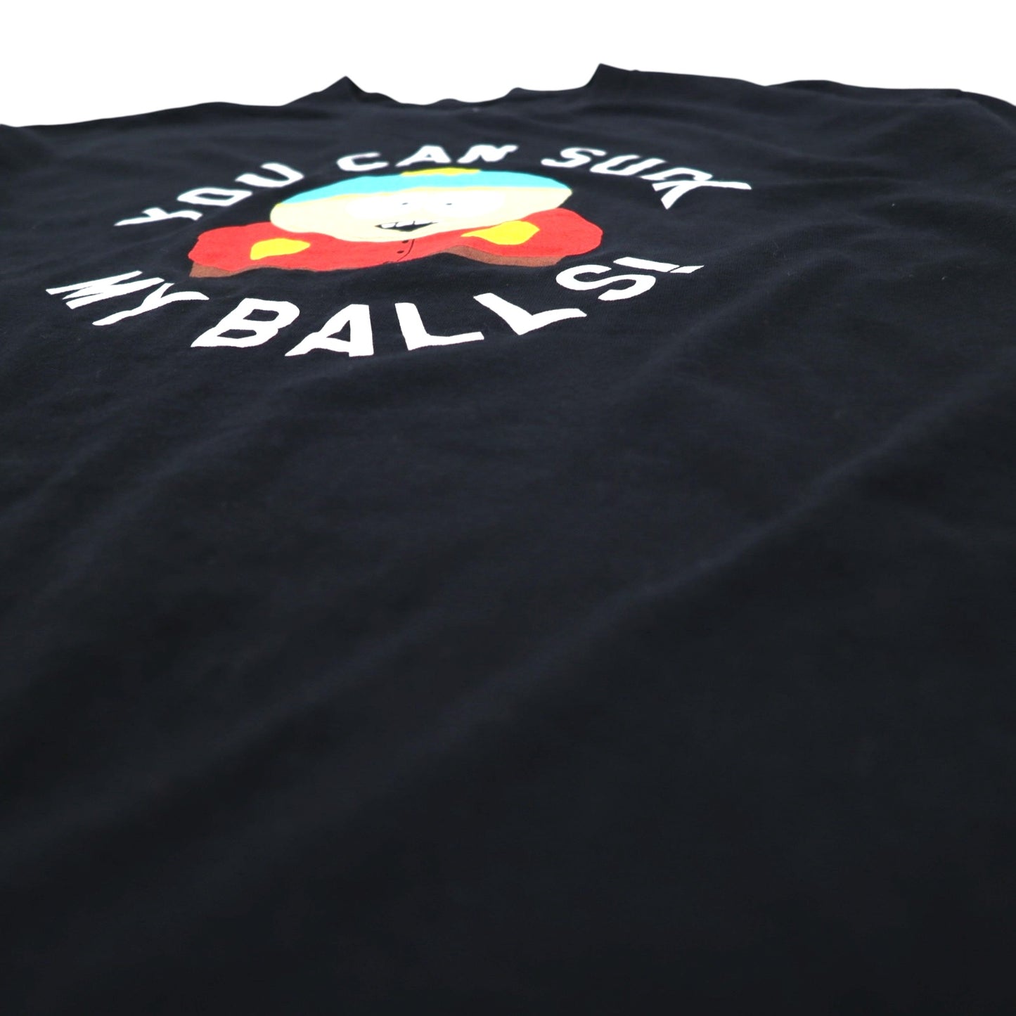 SOUTH PARK South Park Anime Character Print T-Shirt XL Black YOU CAN SUCK MY BALLS Made in Nicaragua