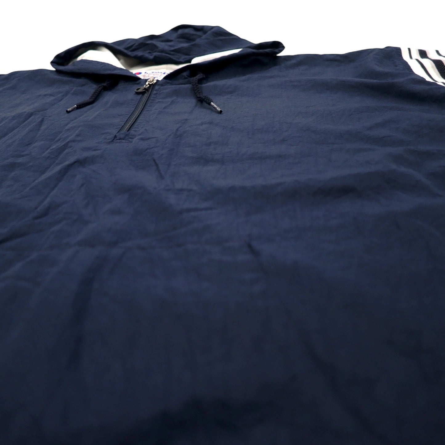 Champion 90年代 ハーフジップ アノラックパーカー XXL ネイビー ナイロン