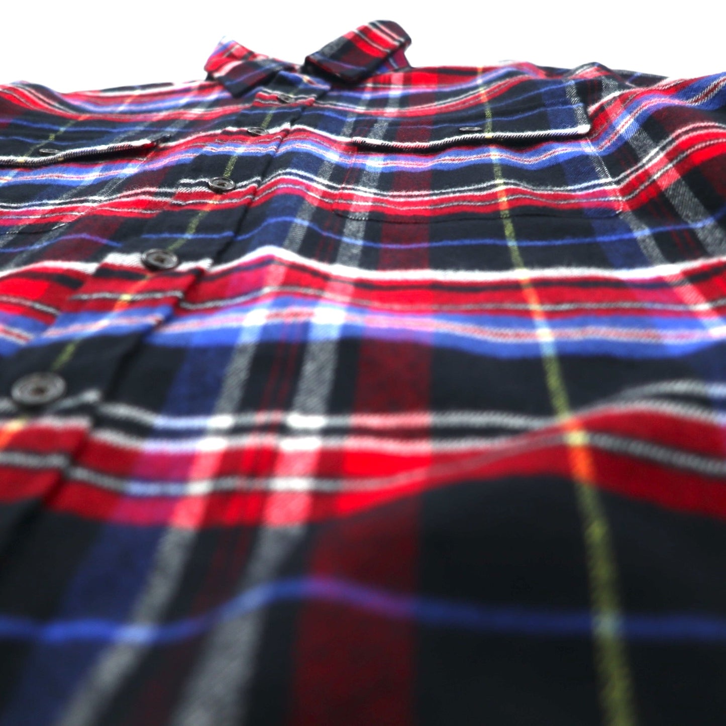 Polo by Ralph Lauren Oversized Flannel Shirt, Medium, Red, Cotton, Check