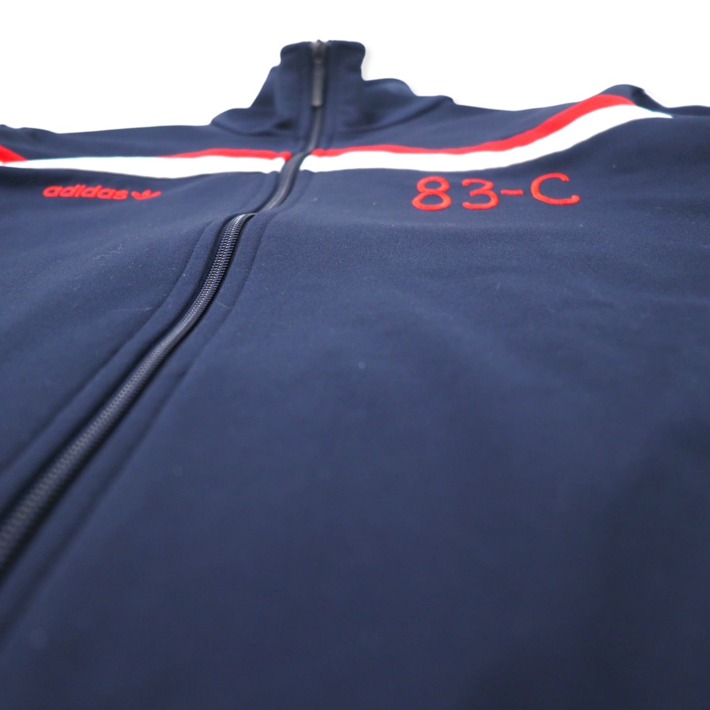 adidas originals トラックジャケット ジャージ O ネイビー ポリエステル 3ストライプス トレフォイルロゴ 83-C J.mano BR6968