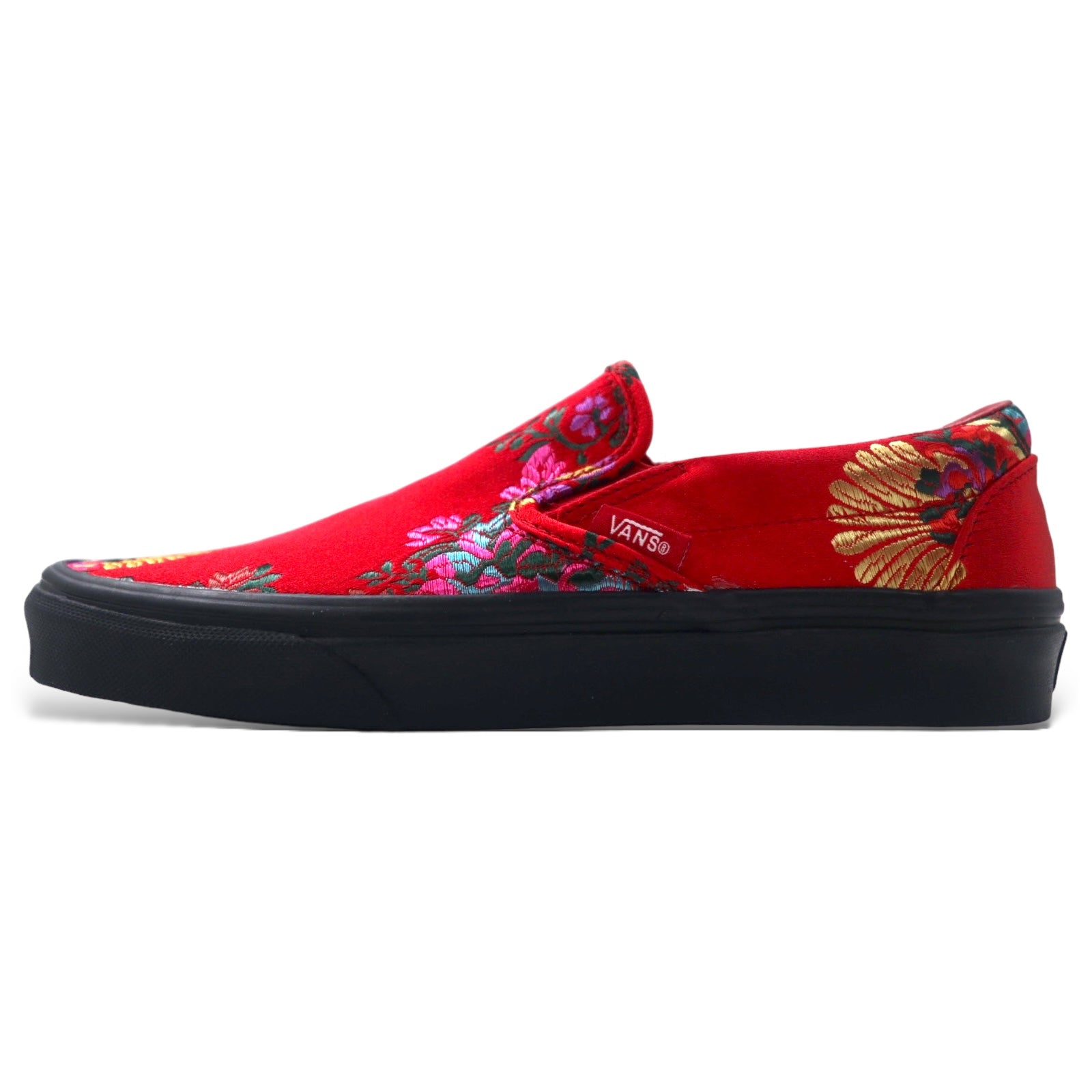 VANS Classic Festival Satin Slippon SNEAKERS US6.5 Red China Embroidery  Classic Slip-ON FESTIVAL SATIN 500714 Unused – 日本然リトテ