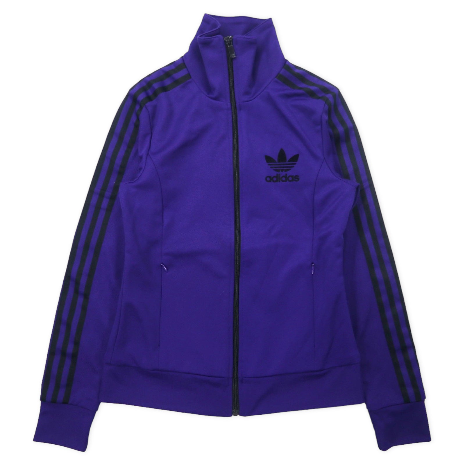 Adidas Originals Track Jacket Jersey M Purple Polyester 3 Striped 