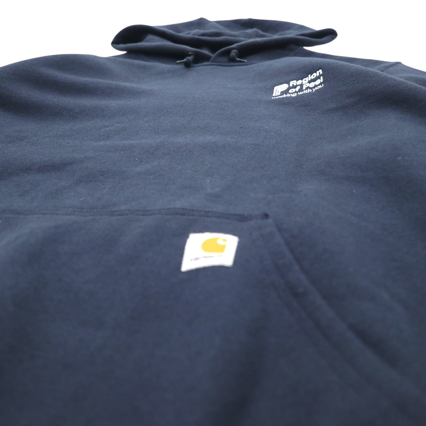 carhartt プルオーバー パーカー L ネイビー コットン 裏起毛 MIDWEIGHT PO HOODIE K121-472