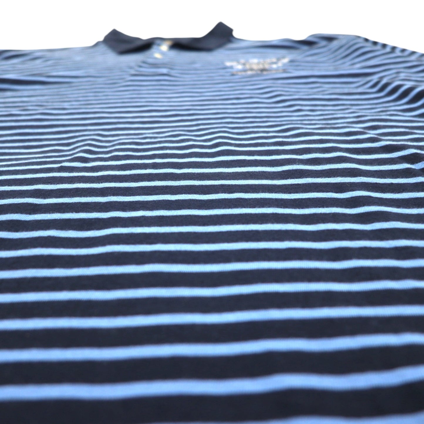 POLO JEANS CO. RALPH LAUREN 90s Long Sleeve Polo Shirt, Rugby Shirt, XL, Blue, Striped, Oversized