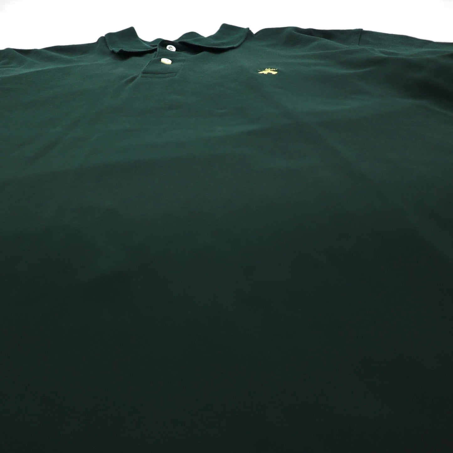 Brooks Brothers スーピマコットン ポロシャツ L グリーン ストレッチ ワンポイントロゴ刺繍