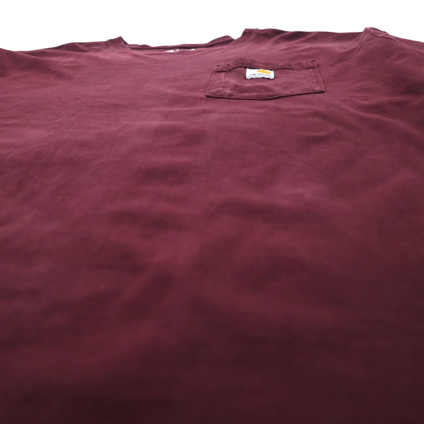carhartt ロングスリーブ ポケット Tシャツ ロンT 3XL ボルドー ビッグサイズ ホンジュラス戦