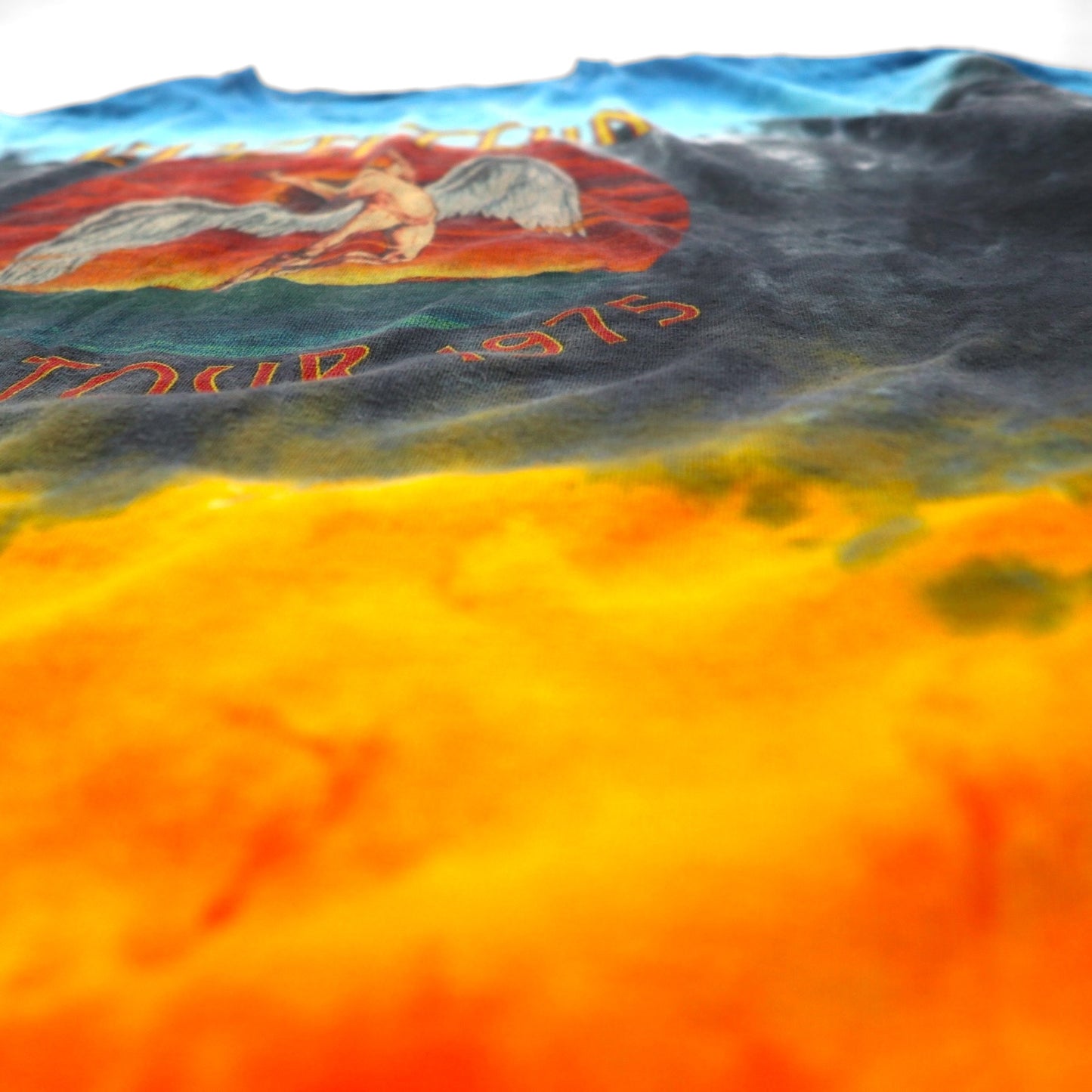 LED ZEPPELIN レッドツェッペリン オフィシャル ロック バンド Tシャツ 2XL マルチカラー タイダイ コットン U.S.TOUR 1975