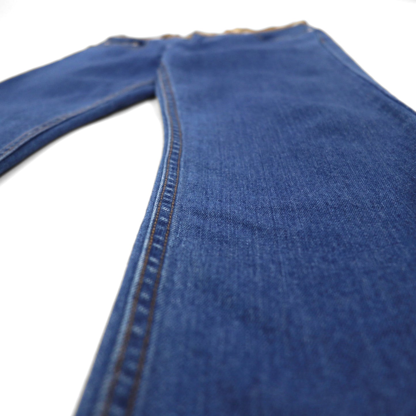 BURBERRY 現行タグ SKINNY MID-RISE ミッドライズ スキニージーンズ デニムパンツ M ブルー ストレッチ レザーパッチ