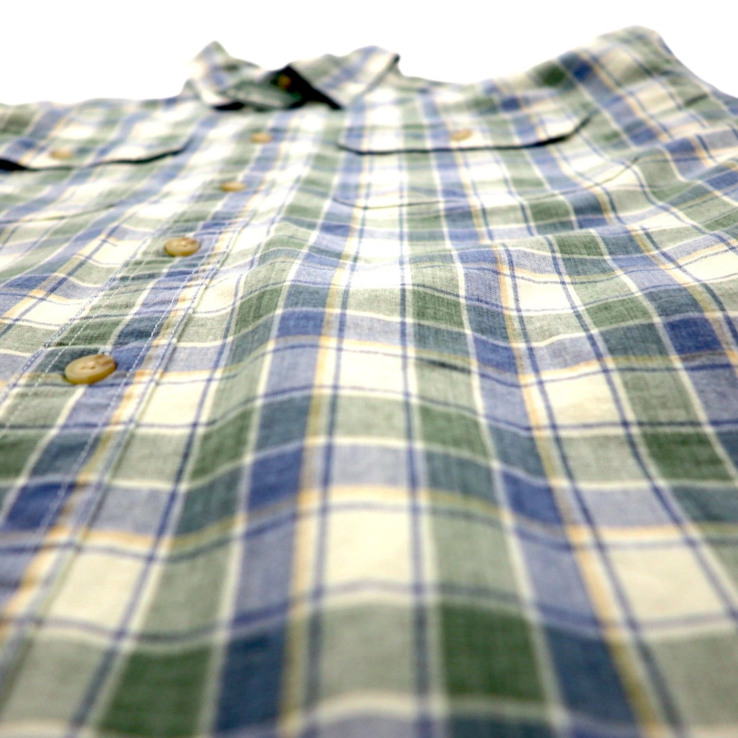 LLBean Sunwash Canvas Flannel Shirt, Size L, Check, Traditional Fit, 286410, Unused