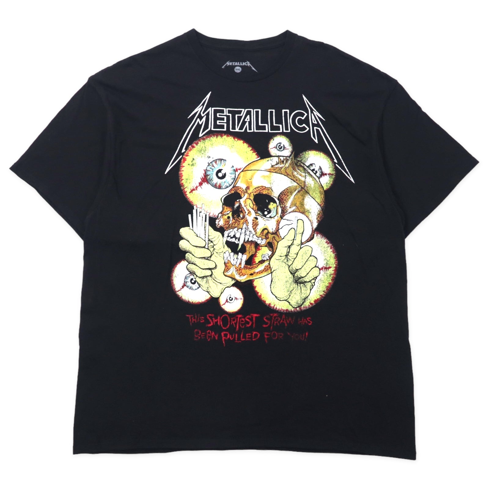 METALLICA Metallica Band T-Shirt XXL Black Cotton Double -sided Print Skull  Big Size – 日本然リトテ