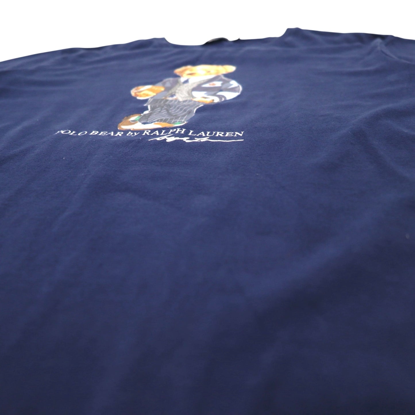 POLO RALPH LAUREN Polo Bear T-shirt L Navy Cotton Print