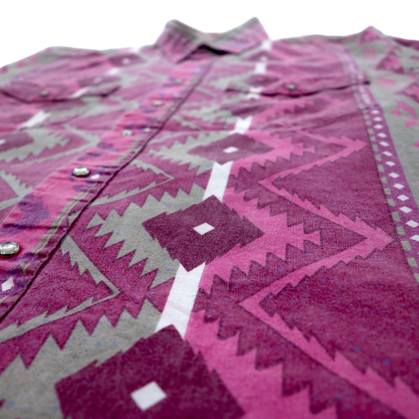 Vintage 90s Native Western Shirt KARMAN Native American Western Shirt XL Cotton All-over Print
