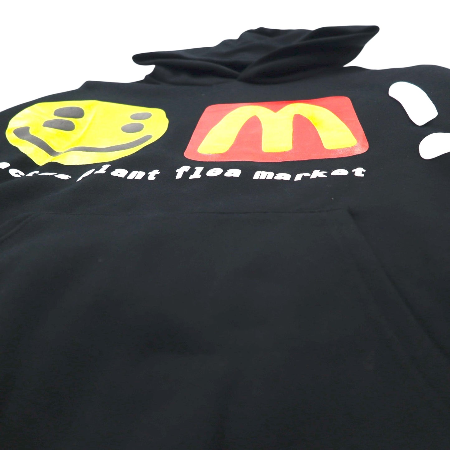 CACTUS PLANT FLEA MARKET × McDonalds 発泡プリント ヘビー パーカー CPFM Icons! Hoodie M ブラック 裏起毛 22AW