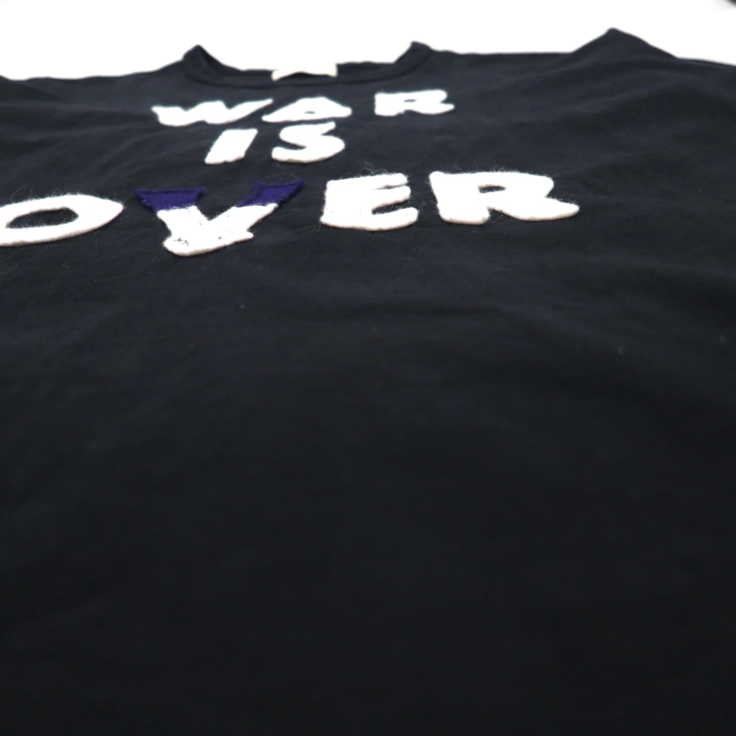masterkey ヘヴィーオンス ビッグ Tシャツ FREE ブラック コットン WAR IS OVER フェルトワッペン 日本製