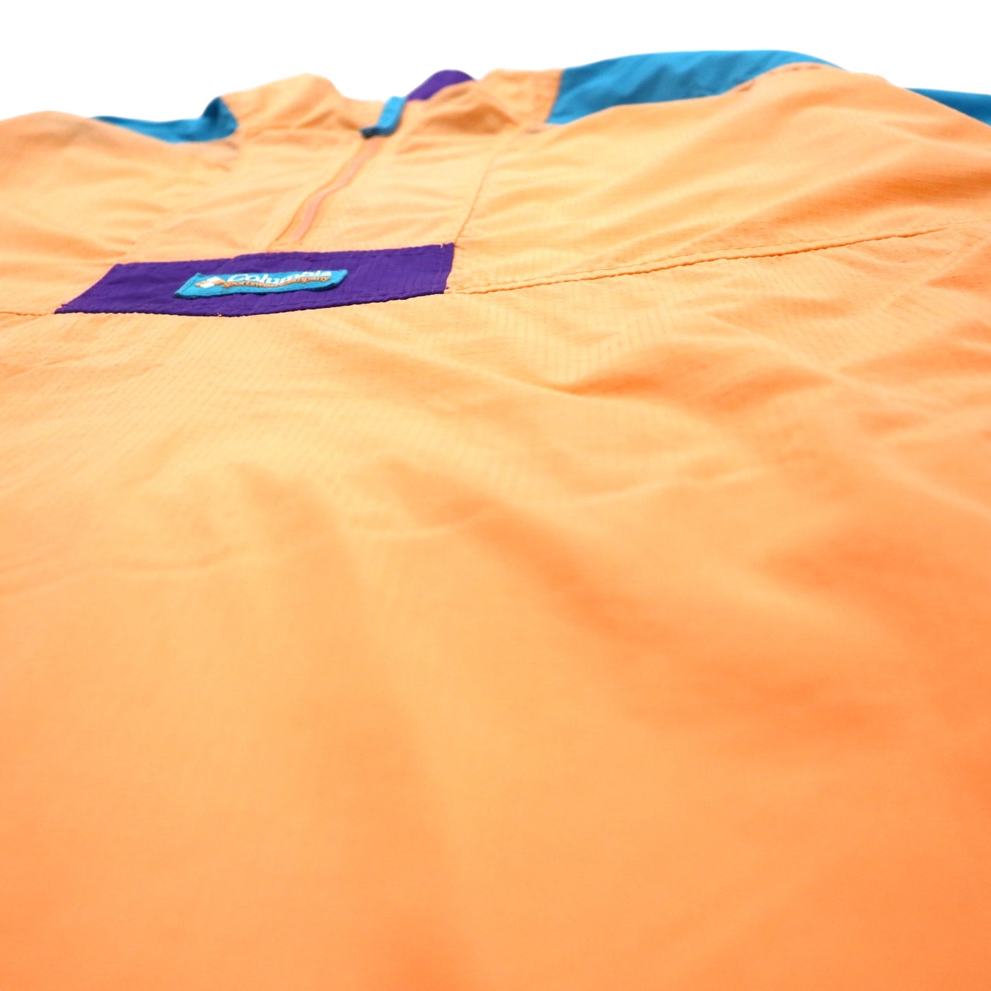 Columbia アノラックジャケット XL オレンジ ナイロン パッカブル 袖ロゴ Santa Ana Anorak Jacket KO0086