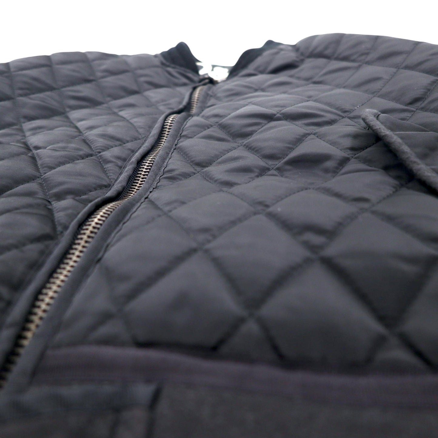 D&S PAZZO DESIGNS STORY Quilted Flight Jacket XL Black Nylon