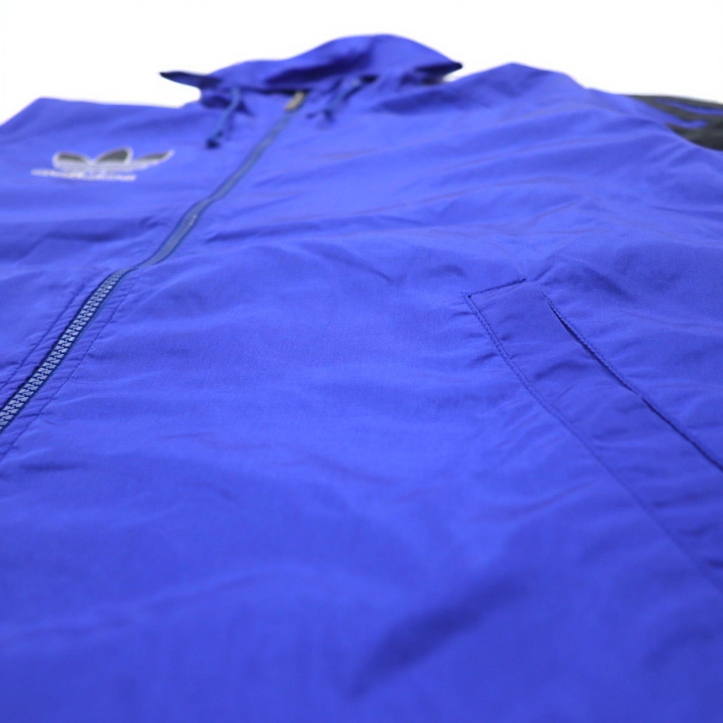 adidas 90年代 デサント社製 トレフォイルロゴ シェルパーカー レインジャケット M-L ナイロン 撥水 日本製