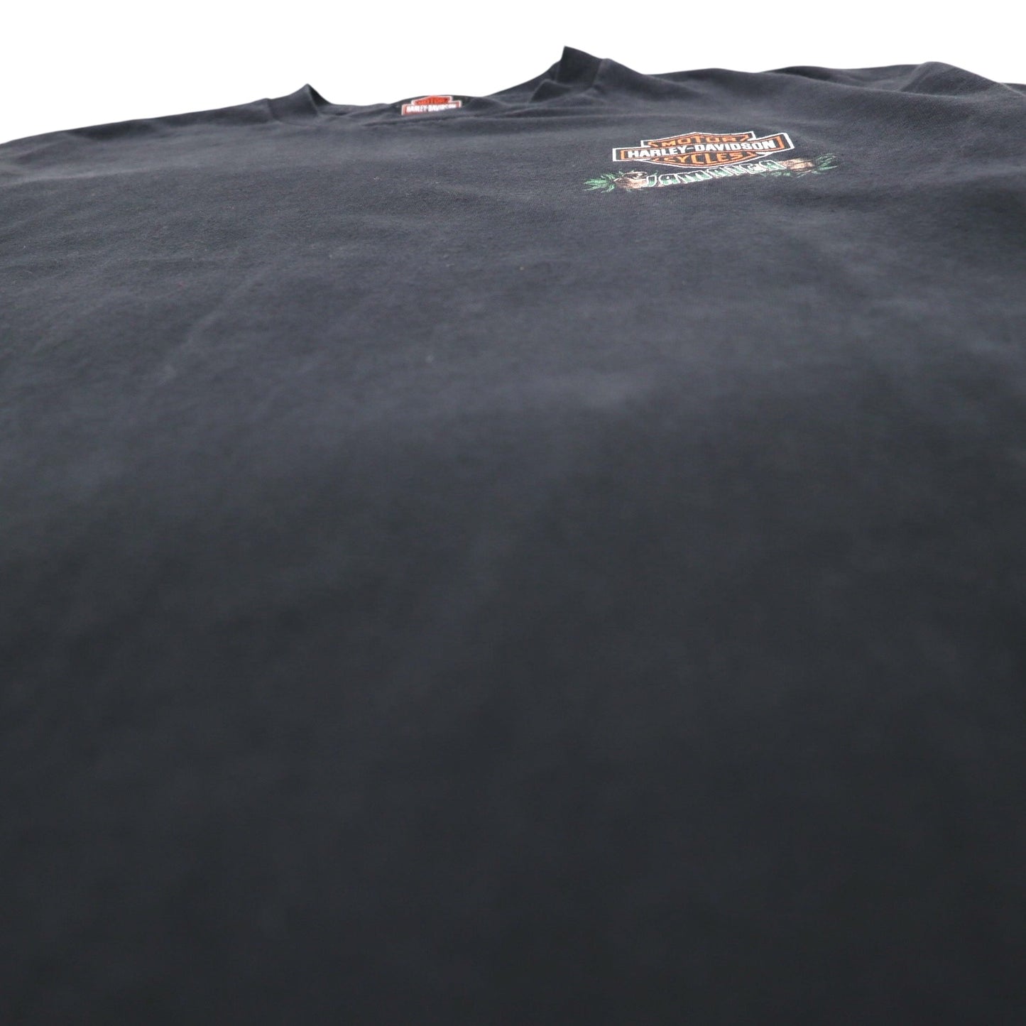 HARLEY DAVIDSON JAMAICA Back Print T-Shirt XL Black Pin-up Girl