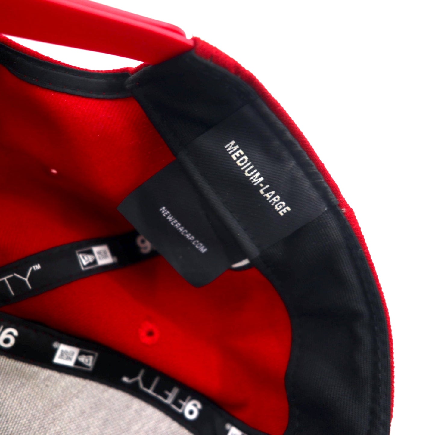 NEW ERA Snapback Baseball Cap M/L Red Polyester New York Boulders