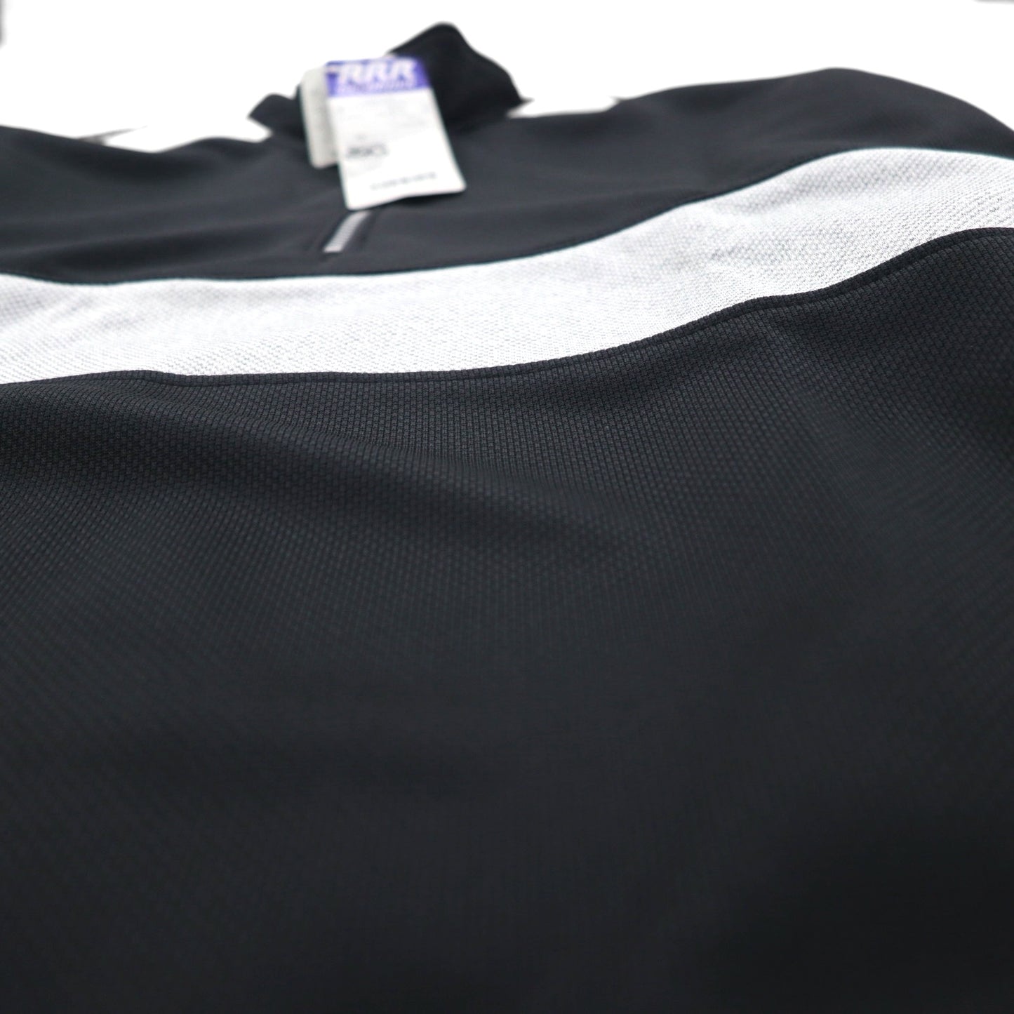 asics 90年代 日本製 ハーフジップ トラックジャケット ジャージ M モノトーン RRR RECORDER 未使用品