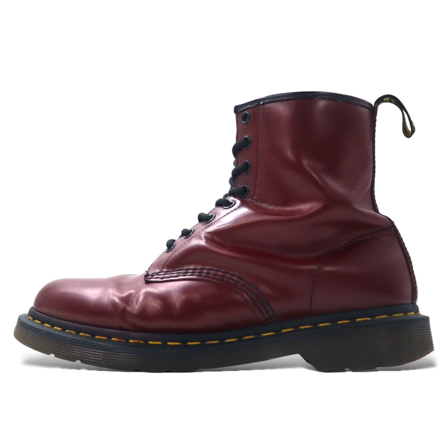 Dr. Martens 8 Hole Lace Up Boots US10 Red Leather 8EYE BOOT 11822