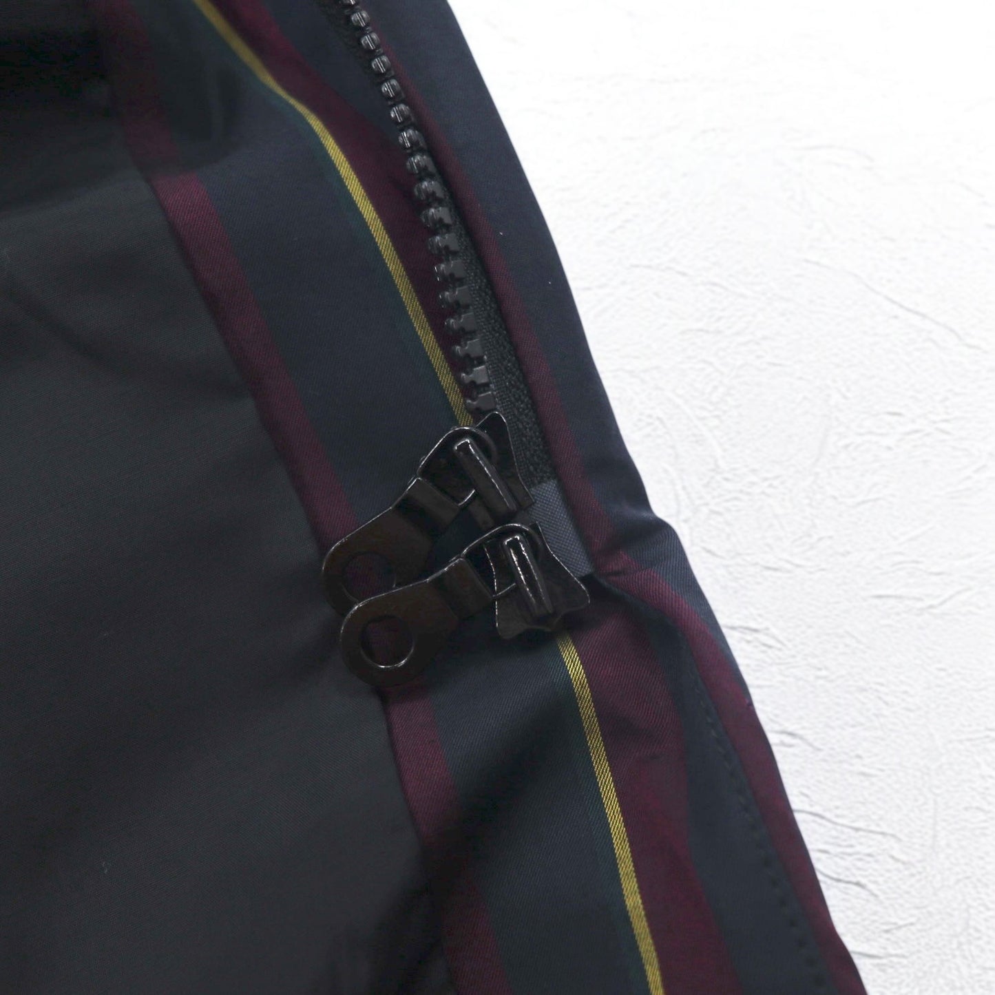 Slow Gun & Co. M-65 Military Field Jacket, S, Navy, Striped, Drawstring, Made in Japan