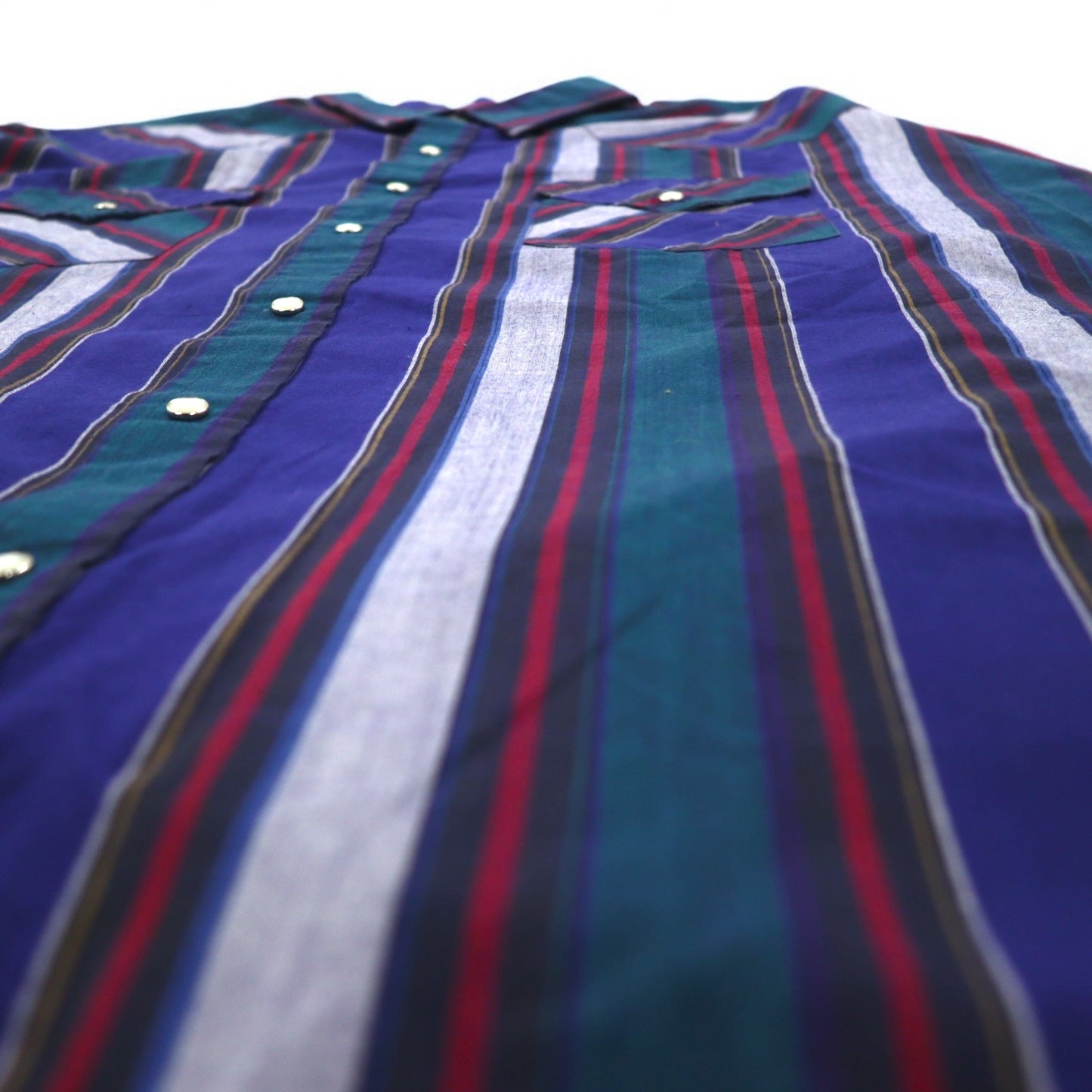 Vintage 80s Western Shirt ELY CATTLEMAN Western Shirt XL Blue Stripe